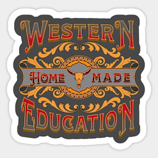 Western Homemade Education Sticker